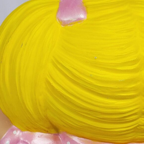 Cabbage Patch Kids Ceramic Figure hand painted Pink Blonde Girl 7.5 inches Tall - Picture 7 of 12